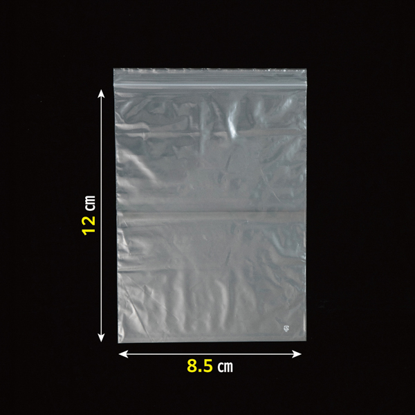 DG-4 チャック付き ポリ袋 無地タイプ D 透明 サイズ85×120×0.04mm 50冊入 (1冊200枚入・計10000枚入)_2