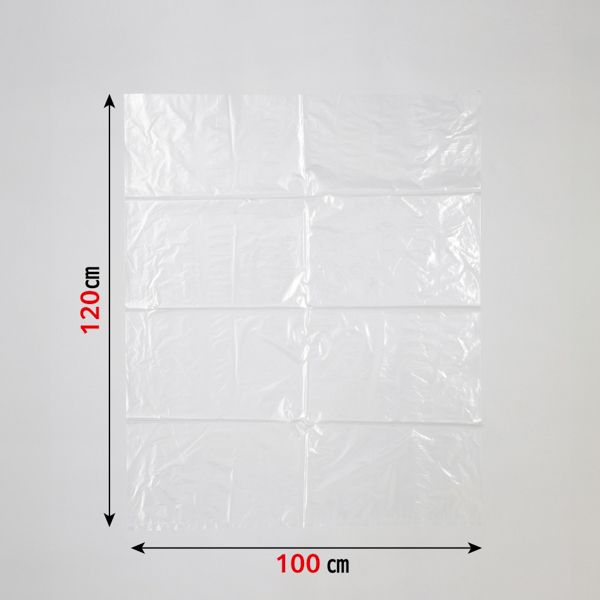 DK93 業務用 大型 ダストカート(M) 120L ゴミ袋 透明 20冊入 (1冊10枚入・計200枚入)_2
