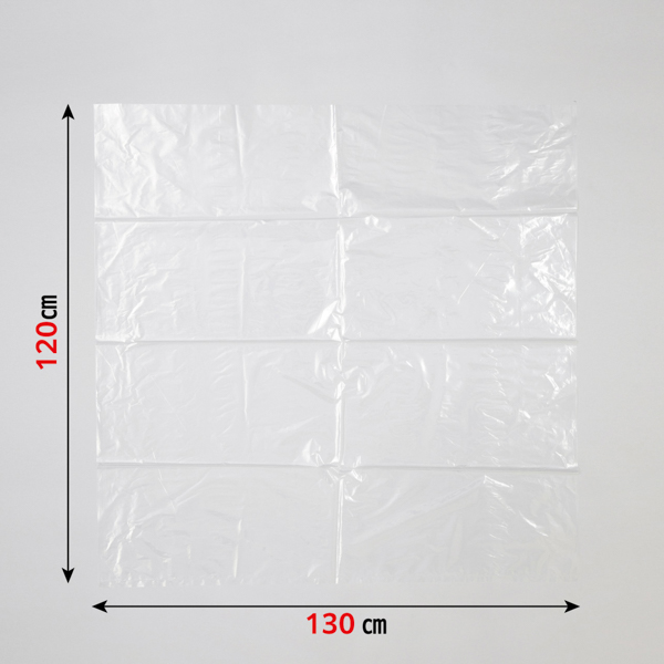 DK98 業務用 大型 ダストカート(L) 150L ゴミ袋 透明 10冊入 (1冊10枚入・計100枚入)_2