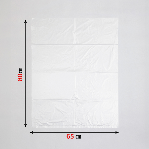 S-53 業務用MAX 45L 半透明 ゴミ袋 サイズ650×800×0.015mm 100冊入 (1冊10枚入・計1000枚入)_2