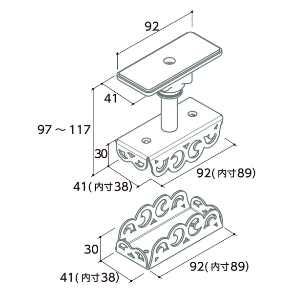 XS-2224 アンティークフルセット[2×4メイト・ツーバイフォーメイト]《取り寄せ商品・代引不可》_2