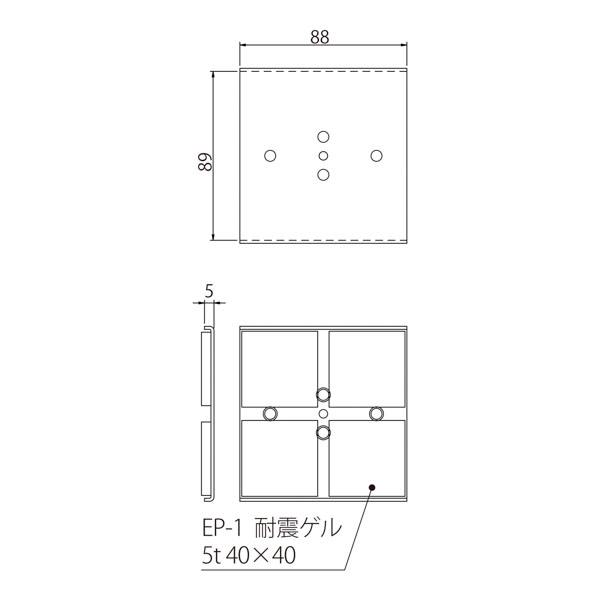 XZ-404G C形ベース　耐震ゲル付[2×4メイト・ツーバイフォーメイト]《取り寄せ商品・代引不可》_2
