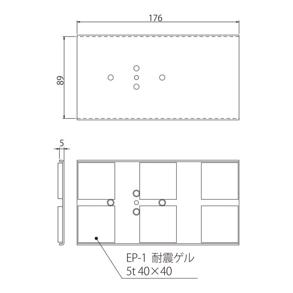 XZ-484G C形ベースL　耐震ゲル付[2×4メイト・ツーバイフォーメイト]《取り寄せ商品・代引不可》_2