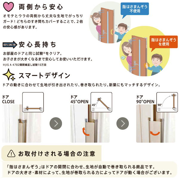 指はさまんぞう【室内木製ドア用指はさみ防止スクリーン】_2