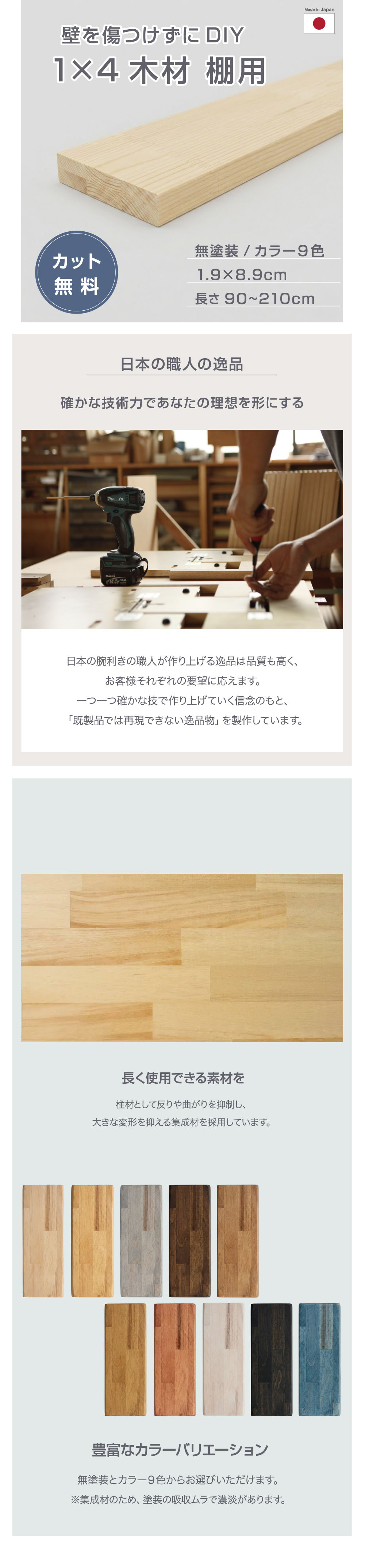 1x4棚板