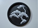 老松 丸型(黒枠)