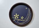 流れ桜 丸型(茶枠)