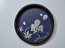 桜流し 丸型(茶枠)