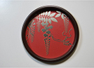 蒔絵藤 丸型(茶枠)