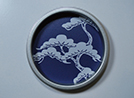 老松 丸型(銀枠)