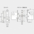 KV51ケース鎌錠 L3 表示錠（レバータイプ）