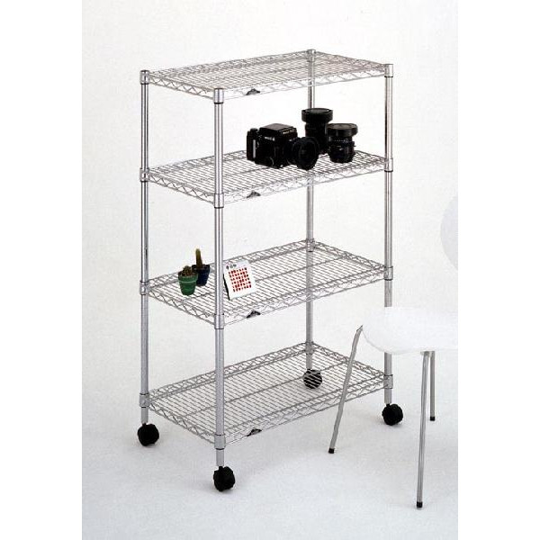 25mm径　4段76Wメタルラック　スチールラック 25mm径 4段76Wメタルラック スチールラック