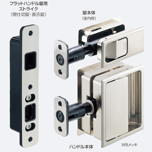 フラットハンドル錠