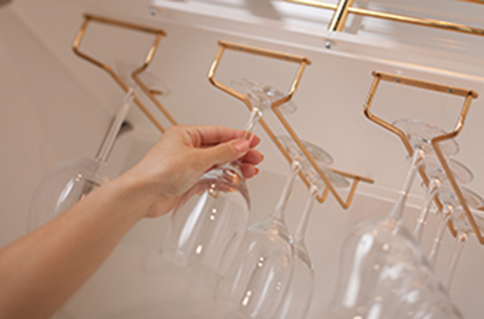 グラス吊り金具(ワイングラスホルダー)