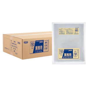 DK98 業務用 大型 ダストカート(L) 150L ゴミ袋 透明 10冊入 (1冊10枚入・計100枚入)