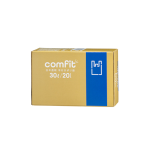 MUT30 comfit (コンフィット) 白半透明ポリ袋 手付きタイプ 30L 30箱入 (1箱20枚入・計600枚入)