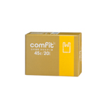 MUT45 comfit (コンフィット) 白半透明ポリ袋 手付きタイプ 45L 30箱入 (1箱20枚入・計600枚入)