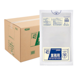 P-44 業務用スタンダード 45L 半透明 ゴミ袋 サイズ650×800×0.03mm 60冊入 (1冊10枚入・計600枚入)