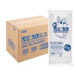 RJJ20 業務用レジ袋 レギュラータイプ(東日本20号/西日本35号) 乳白 40冊入 (1冊100枚・計4000枚入)